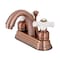 Kingston Brass KB561PXAC Restoration 4" Centerset Bathroom Faucet, Antique Copper KB561PXAC - alternate 1